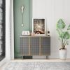 40.35" Wide 3 Doors Modern Sideboard