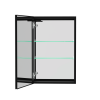 30x20 inch LED Bathroom Medicine Cabinet Surface Mounted Cabinets With Lighted Mirror