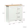 Kitchen Sideboard Cupboard, White High Gloss Dining Room Buffet Storage Cabinet Hallway