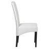 Dining Chair with Solid Wood Legs; White