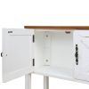 35'' Farmhouse Wood Buffet Sideboard Console Table with Bottom Shelf and 2-Door Cabinet; for Living Room