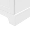 Storage Cabinet with Two Doors MDF Board, White
