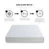 8 Inch Queen Gel Memory Foam Mattress; White; Bed in a Box