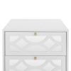 2 Drawer Nightstand, Small Bedside Table with 2 Drawers