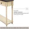 Console Table Sofa Table with Drawers (Beige)