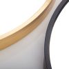 24" Wall Circle Mirror for Bathroom, Black Round Mirror for Wall,Vanity, Bedroom