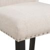 Faux Marble 5-Piece Dining Set Table with 4 Thicken Cushion, White/Beige+Black