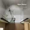 Bifold Frameless Glass Shower Door Fold Clear Glass Shower Panel Pivot Swing Shower Doors,