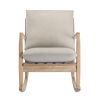 Solid Wood Rocking Chair; Beige