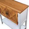 35'' Farmhouse Wood Buffet Sideboard Console Table with Bottom Shelf and 2-Door Cabinet; for Living Room; Entryway; Kitchen Dining Room Furniture (Ant
