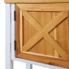 35'' Farmhouse Wood Buffet Sideboard Console Table with Bottom Shelf and 2-Door Cabinet; for Living Room; Entryway; Kitchen Dining Room Furniture (Ant