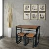 Small Dining Table Set With Two Stools